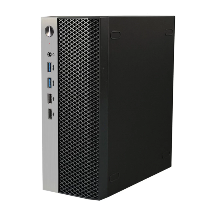 Space Efficient Metal ITX Computer Case Profile Miniature Desktop Case ...