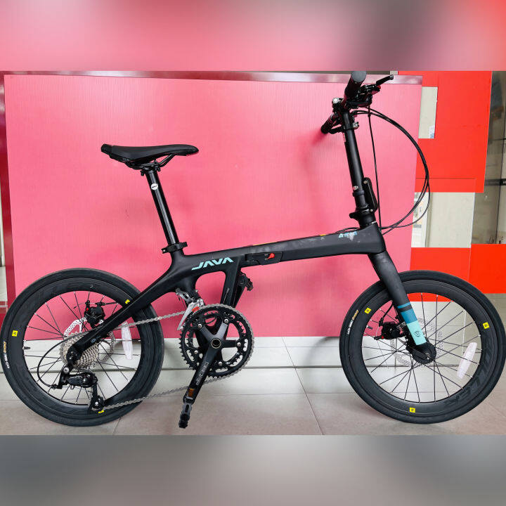 Java carbon store folding bike