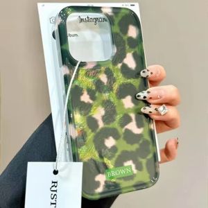 ZEEMIN Christmas and Halloween gifts Phone Case For iPhone 17 16 15 14 13 11 12 Pro Max Air XS 16E Plus SE2 Korean Cute Leopard Print Gradient Patern Lovely Cover