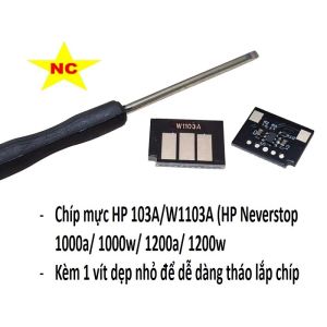 Chíp mực HP 103a W1103A dùng cho máy in Neverstop laser 1000a 1000w 1200a 1200w
