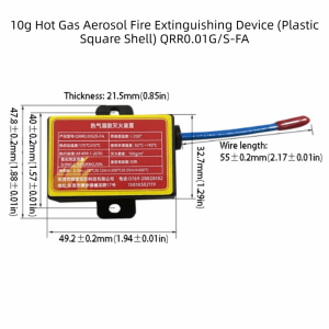 DUDAN Dual-Line Design Flame Retardant Device Flame Retardant Automatic Activation Automatic Fire Extinguishing Sticker Automatic Car Extinguisher DIN Rail Mount Dual Line Retardant Device Car Engine Compartment