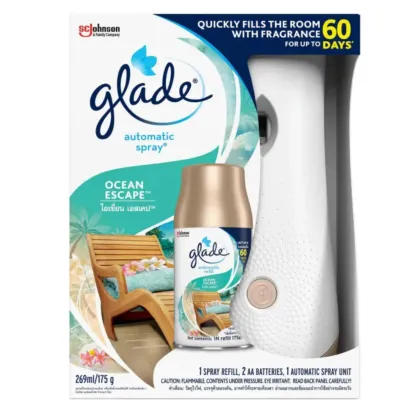 Glade Automatic Spray Machine | Spray Refill Compatible Options [1Spray Refill225ml+2 AA BATTERY+1 Automatic Spray]