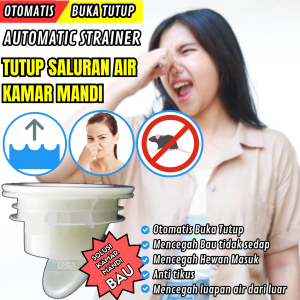 tutup saluran air kamar mandi Saringan Otomatis cegah hewan masuk anti bau banjir karat