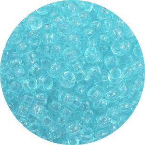 100 Hạt Spacer Nhựa Acrylic Lấp Lánh Trong Suốt Lỗ Lớn Tròn Cho Đồ Thủ Công Gia Đình