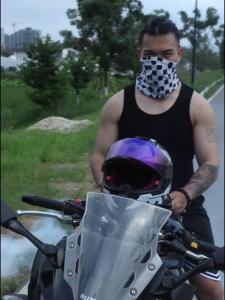 Modular Helmet Motorcycle Sun Protection Helmet Full Face Helmet Motorcycle Unique four-season large tail wing motorcycle is cool Full Face Helmet Motorcycle