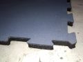 Fitness Interlocking Gym Mat Hard Rubber Mats Floor Tile Mats 1m x 1m 15mm Grey/Black. 