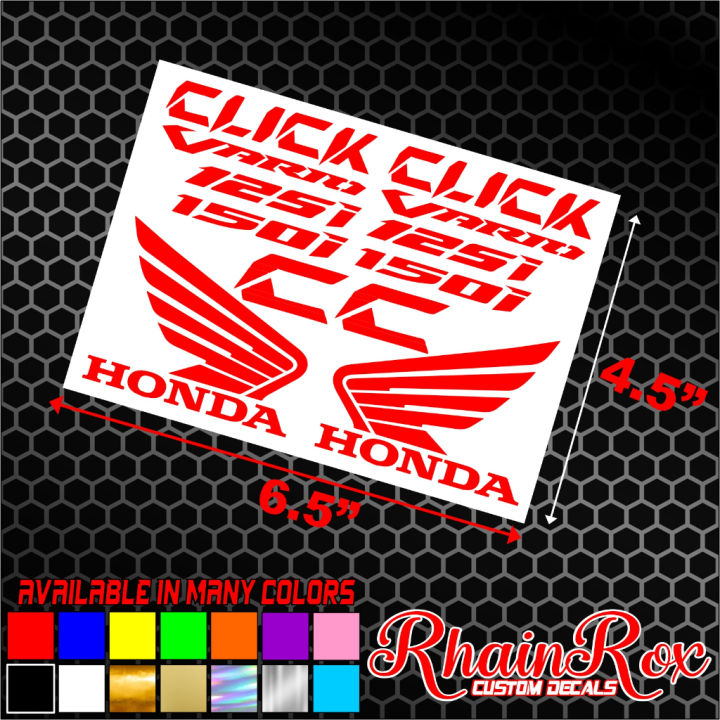 honda click sticker set pack waterproof machine cut | Lazada PH