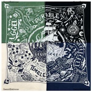 [COD] SweetBabiese Hải Lý In Chất Lượng Cao Hip Hop Bông Vuông Khăn Người Đàn Ông Bandana Khăn Headband Paisley Quà Tặng Cho Bé Trai Cô Gái