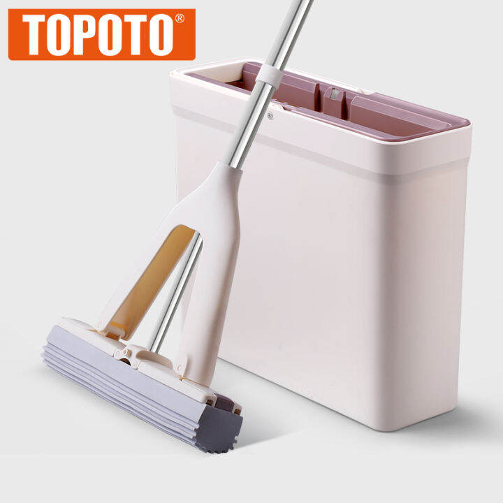 Topoto Magic PVA Mop with Bucket, 3-in-1 Function (Wash, Dry & Store) |  Lazada PH