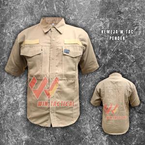 KEMEJA TACTICAL PENDEK W-TAC KEMEJA MURAH OUTDOOR KEMEJA KERJA LAPANGAN PRIA BAHAN PREMIUM
