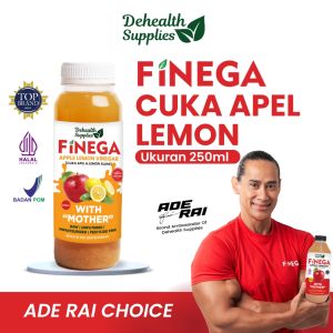FINEGA CUKA APEL LEMON 250ml plastik