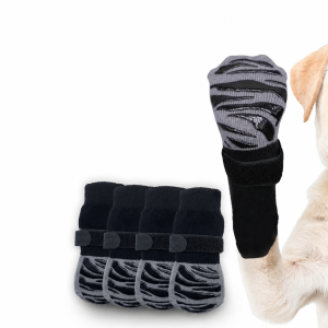 MIRELAE 4pcs Chống trầy xước Tất cho chó Độ bám chắc chắn Chống trượt Vớ mèo Ấm cúng Bông mềm Vớ bảo vệ chân để bảo vệ sàn nhà
