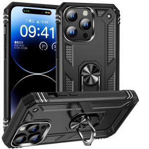 【Super low price】Shockproof Armor Bumper Case For iPhone 15 14 Plus 13 12 11 Pro XR XS Max X 7 8 6 SE Finger Holder Magnetic Metal Ring Cover