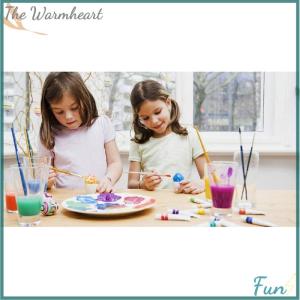 【The Warmheart】 3pcs White Sponge Brush Foam Painting Roller Brush Kids Craft Tool Drawing