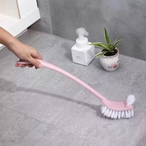 Bathroom Toilet Scrub Brush Toilet Bowl Cleaner Brushes Shower Scrubber Strong Bristles