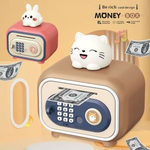UNIITY Có nhạc Hộp Đựng Tiền Quà tặng đồ chơi ATM Mật khẩu vân tay Lợn tiết kiệm Phim hoạt hình Dung lượng lớn Hộp tiết kiệm tiền Trẻ em