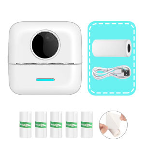 เครื่องปริ้นพกพา เครื่องปริ้นไร้หมึก เครื่องปริ้นสติ๊กเกอร์ เครื่องพิมพ์สติ๊กเกอร์ ใช้งานง่าย เครื่องพิมพ์ฉลาก Mini Printer