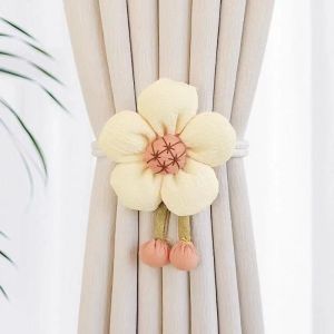 SWIFTTIDE Adjustable Flower Shape Curtain Tieback Elastic Band Cartoon Curtain Buckle Fashion Curtain Rope Kids Room Home Decor