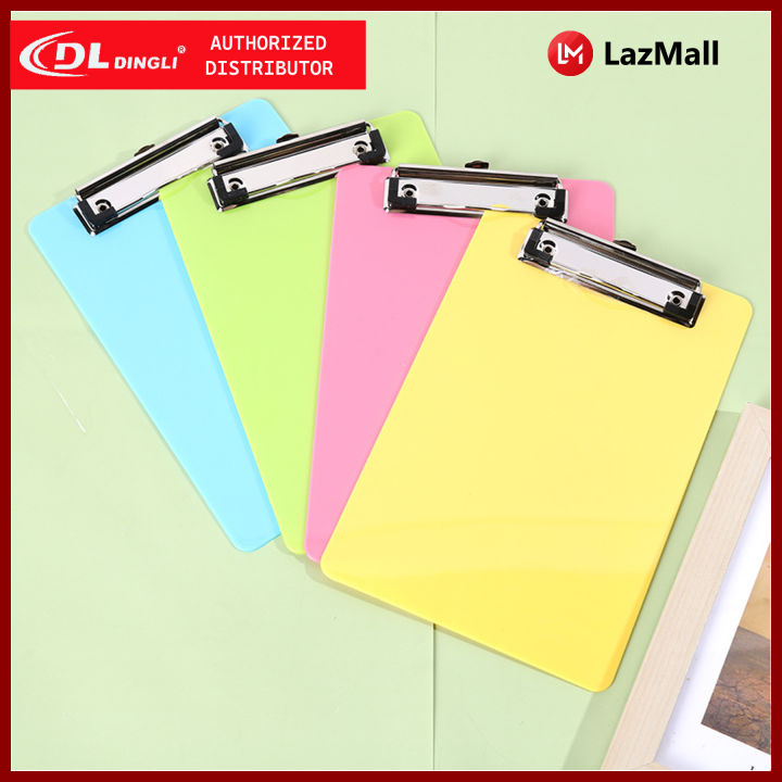 Dingli DL Office Durable Plastic Clipboard Solid Color | Lazada PH