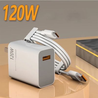 Sạc nhanh 120W, Củ sạc + Cáp sạc nhanh USB to Type C cho Huawei Xiaomi Samsung Oppo