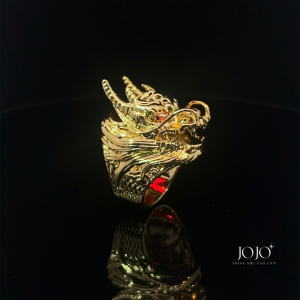 N1165 Nhẫn nam có lót lòng thiết kế hình ĐẦU RỒNG sang trọng cao cấp JOJO