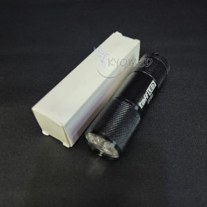 Senter LED Mini Ultraviolet UV 400nm 9 LED TaffLED - UV-395 / Alat Deteksi Uang
