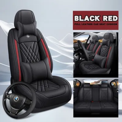 AUTOP Universal Car Seat Cover Breathable Leather Car Seat Protector For All Seasons Fits Honda Toyota Bezza Saga Wira Persona