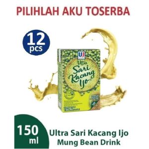 ULTRA SARI KACANG IJO - 150 ml (1 PAKET ISI 12)