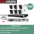 Hikvision IP Camera 2MP HD IR Night Vision Motion Detection Waterproof CCTV Kit Complete CCTV Package 8 Channel. 