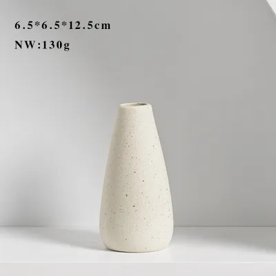 Nordic Style Ceramic Flower Vase Flowers Dried Flowers Living Room TV Cabinet Dining Table Decorative Accessories ☀0414x