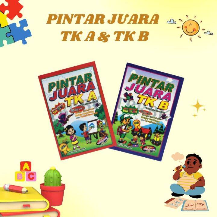 Buku Latihan Lengkap Pintar Juara TK A & B Penerbit Dua Media Uku Anak ...