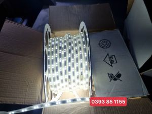 (Sỉ) Đèn LED dây 5730/2835 2 hàng bóng 220V siêu sáng (cuộn 100m) - BH 1 năm
