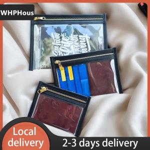 [COD] WHPHous Ship within 24 hours Zipper PVC Organizer Pouch For Passport Coins Keys Lipsticks Cards Earphones Compact Travel Storage Case