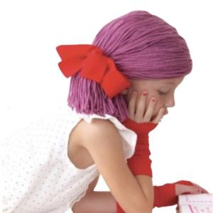 Handcraft Kids Wig Hat for Winter Warmth and Charm Middle Part Braid Hairpiece Bonnet Caps Cosplay Headgear