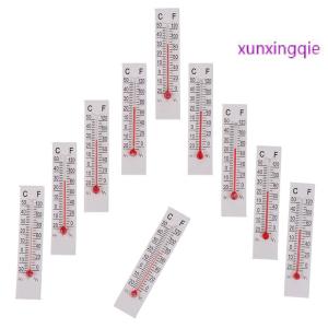 xunxingqie เครื่องวัดอุณหภูมิกระดาษแข็ง5cmX1.1cm 10ชิ้นในร่ม-20-50องศาเซลเซียส