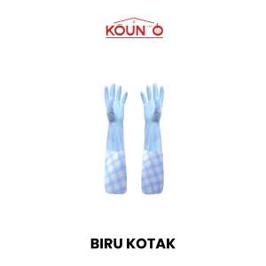Sarung Tangan Karet Cuci Piring Baju Panjang Lateks Anti Air Tebal Rubber Gloves Latex Waterproof