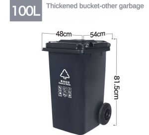 30/50/100/120/240L Food/Commercial and Industrial Trash Cans Large Trash Cans Wheeled Trash Cans Plastic