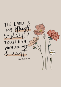 Floral Bible Verse Encouragement Card – Sympathy & Comfort Gift Idea | Christian Bible Comfort Empathy Card | FREE Envelope FREE Bubble Mailer
