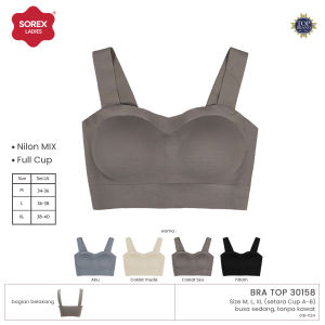 Sorex Bra Top Seamless Tanpa Kawat Tanpa Kait Busa Sedang Cup A-B 30158