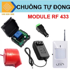 Chuông điện cảm biến phát hiện chuyển động module RF 433 12V