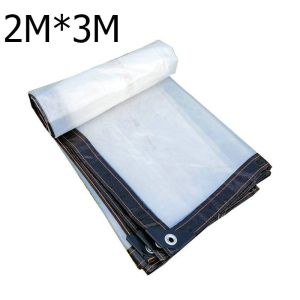 ผ้าใบใสแหวนซีล ใช้สวน/เล้าไก่/เฉลียง/แคมป์ปิ้ง กันน้ำ+ทนทาน