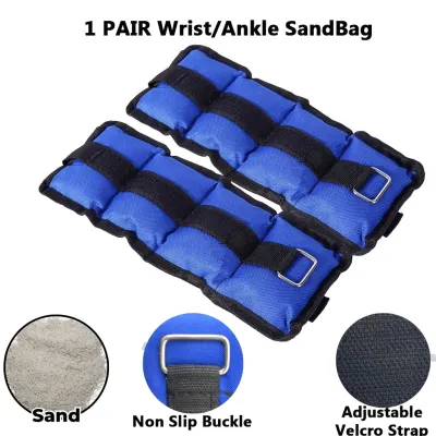 3H [1-5KG] Beg Pasir Berat Steel Sandbag | Pemberat Pergelangan Tangan/Kaki Untuk Larian/Leg Running