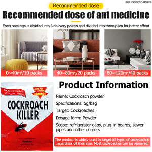 【24-hour delivery】Cockroach poison killer Cockroach bait trap Cockroach bait cockroaches trap Perangkap Lipas Cockroach Medicine Insect Killer Pest Control Insecticide Pest Control Trap Insect Trap