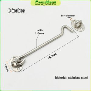 C.N. Windows Lock Stainless Steel Hook Locks Shower Room Hardware Accessories