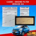 Bundle Air Filter and Cabin Filter Mitsubishi Mirage G4/HB(2012 - 2022) Xpander(2018-2022). 