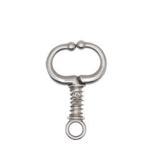 VCH Stainless Steel Cattle Nose Ring Anti Rust Spring-loaded Bull Nose Clamp Durable Reusable Livestock Nose Pliers Farm Breeding
