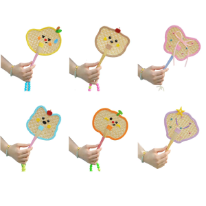 Multicolored Artisanal Handheld Fan Summer Cooling Tool Lightweight Travel Accessories Cultural Decoration Piece