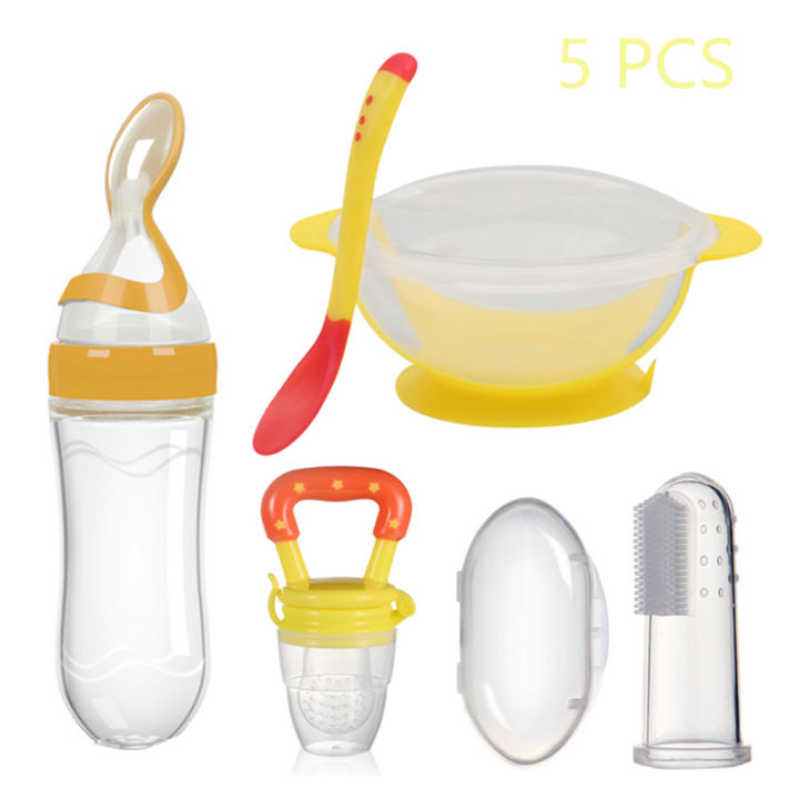 pcs/set Baby Food Feeder Kit Infant Fruit Feeder Pacifier