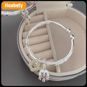 【2-3 ngày giao hàng】 Trung Quốc Phong Cách Hoa Bướm Đẩy Kéo Có Thể Điều Chỉnh Bangle Hình Trái Tim Tre Liên Kết Hoa Bud Mở Vòng Đeo Tay Thời Trang Đồ Trang Sức