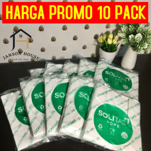 Promo 10 Pack / Promo Murah 10 Pack Kantong Plastik Kresek Putih Tebal Ukuran 15 x 33 cm Total 500 Lembar